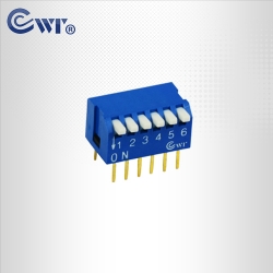 6位侧拔开关 琴键型DIP开关 指拨开关 厂家直销