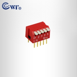 5位侧拔开关 琴键型DIP开关 指拨开关 2.54mm间距
