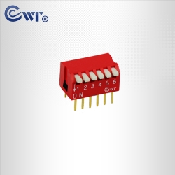 6位侧拔开关 琴键型DIP开关 指拨开关 厂家直销