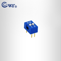 2位平拨型DIP开关 拨动开关 厂家现货热销