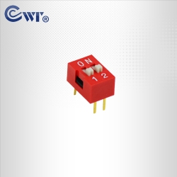 2位平拨型DIP开关 拨动开关 厂家现货热销