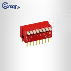 8位琴键型DIP开关 侧拔开关 指拨开关 2000件起批