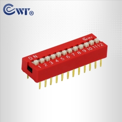 12位平拨型拨码开关 DIP开关 厂家批发价现货供应